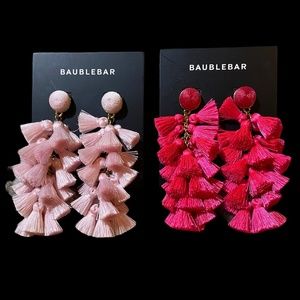 Bauble Bar pink earring bundle